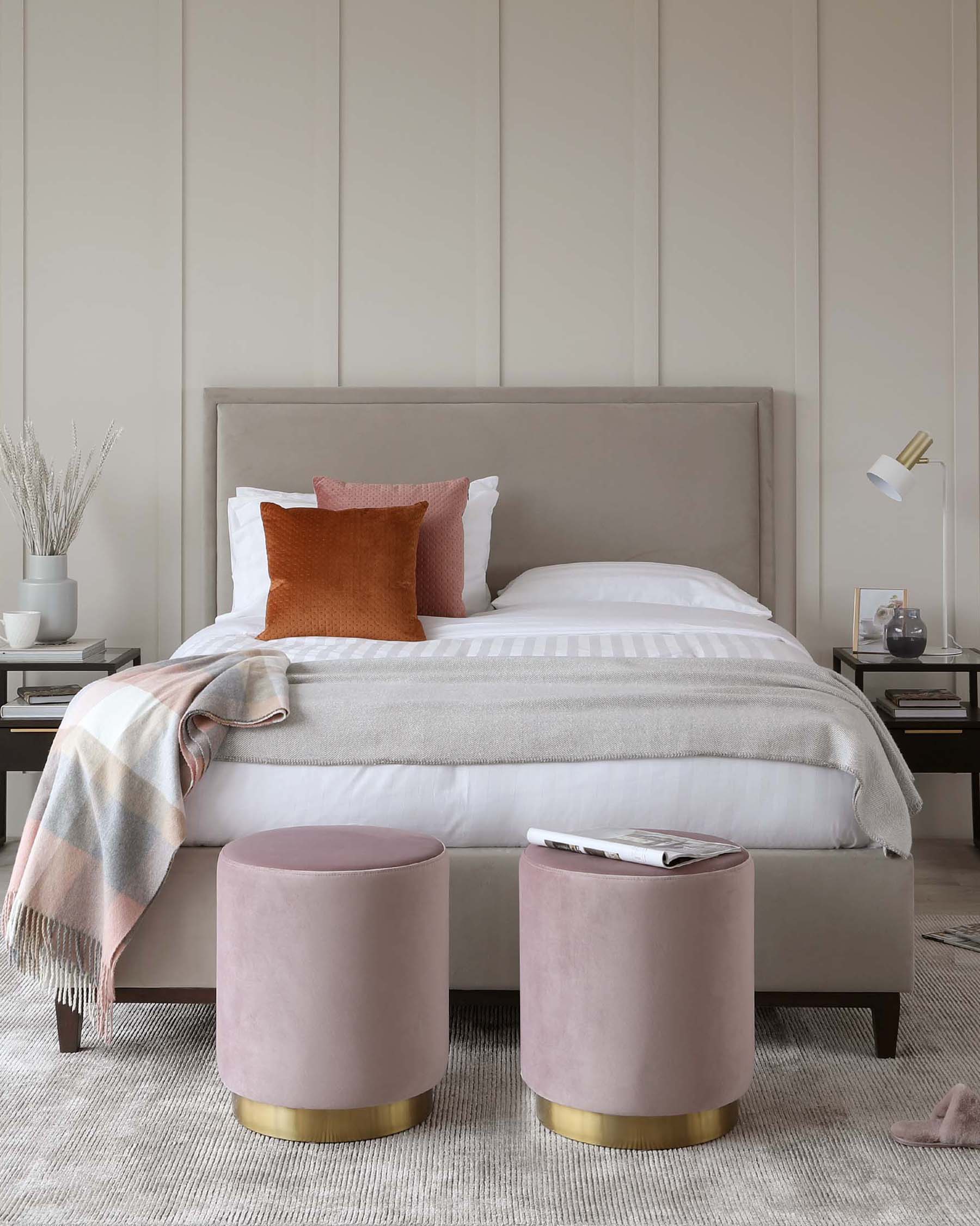 Monica Champagne Velvet King Size Ottoman Storage Bed